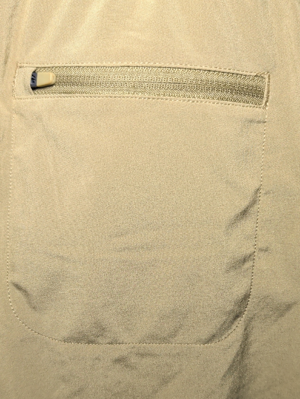 All in Motion High-Waist Active Shorts Khaki Stretch Gym Running Women's Size XL - Picture 5 of 6